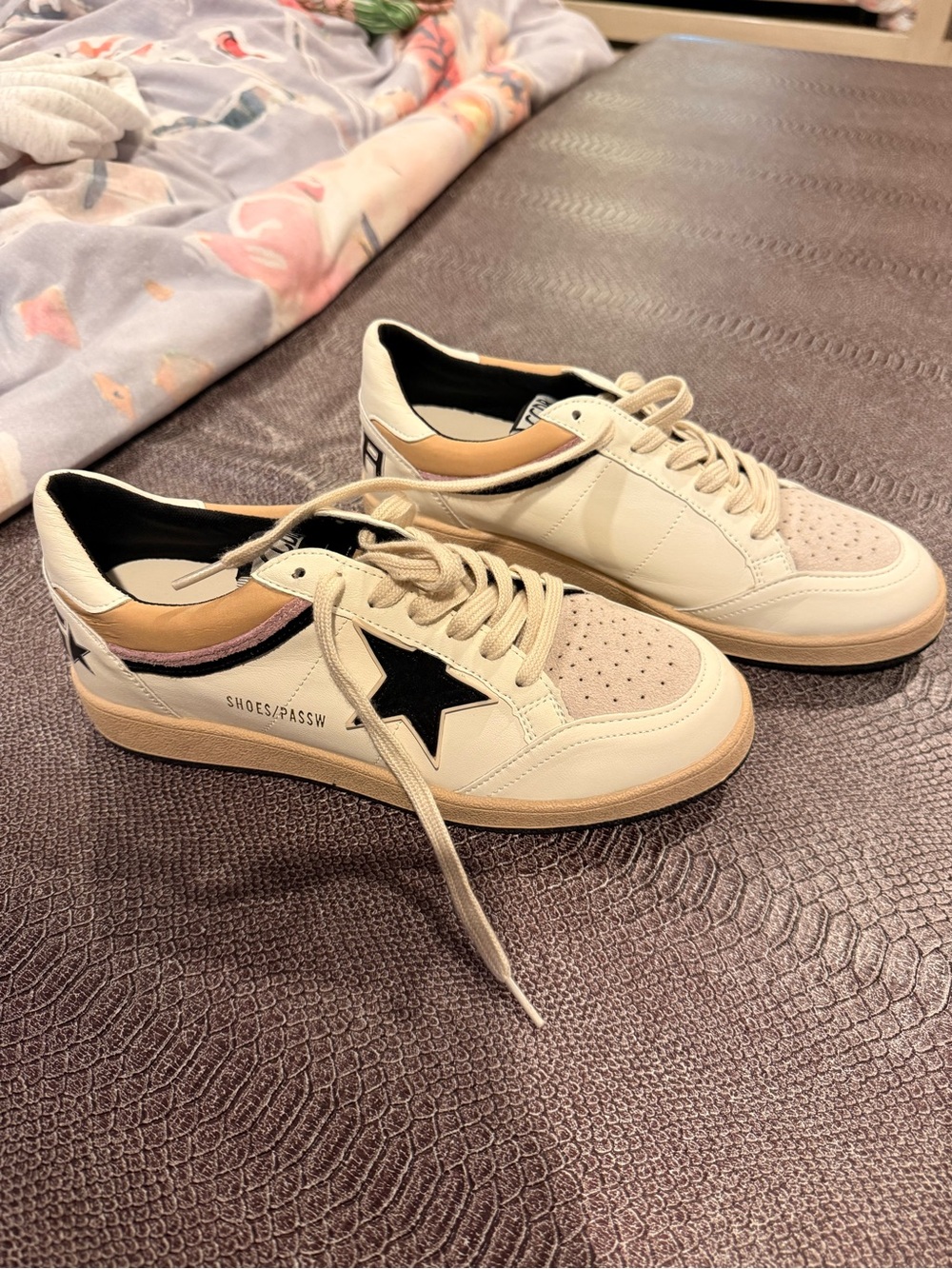 Neutral Star-Accent Women's Sneakers - SH0ES/PASSW